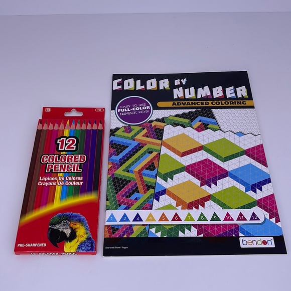 Bendon Color by Numbers Advanced Coloring with Colored Pencils - Picture 2 of 5